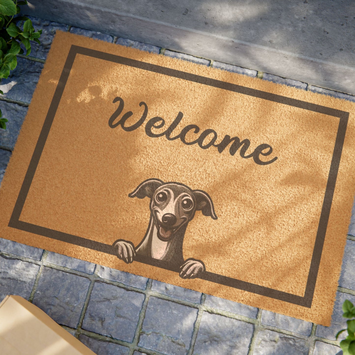 Charming Dog Welcome Doormat, Cute Pet Door Mat, Indoor Outdoor Mat, Home Decor, Gift for Dog Lovers