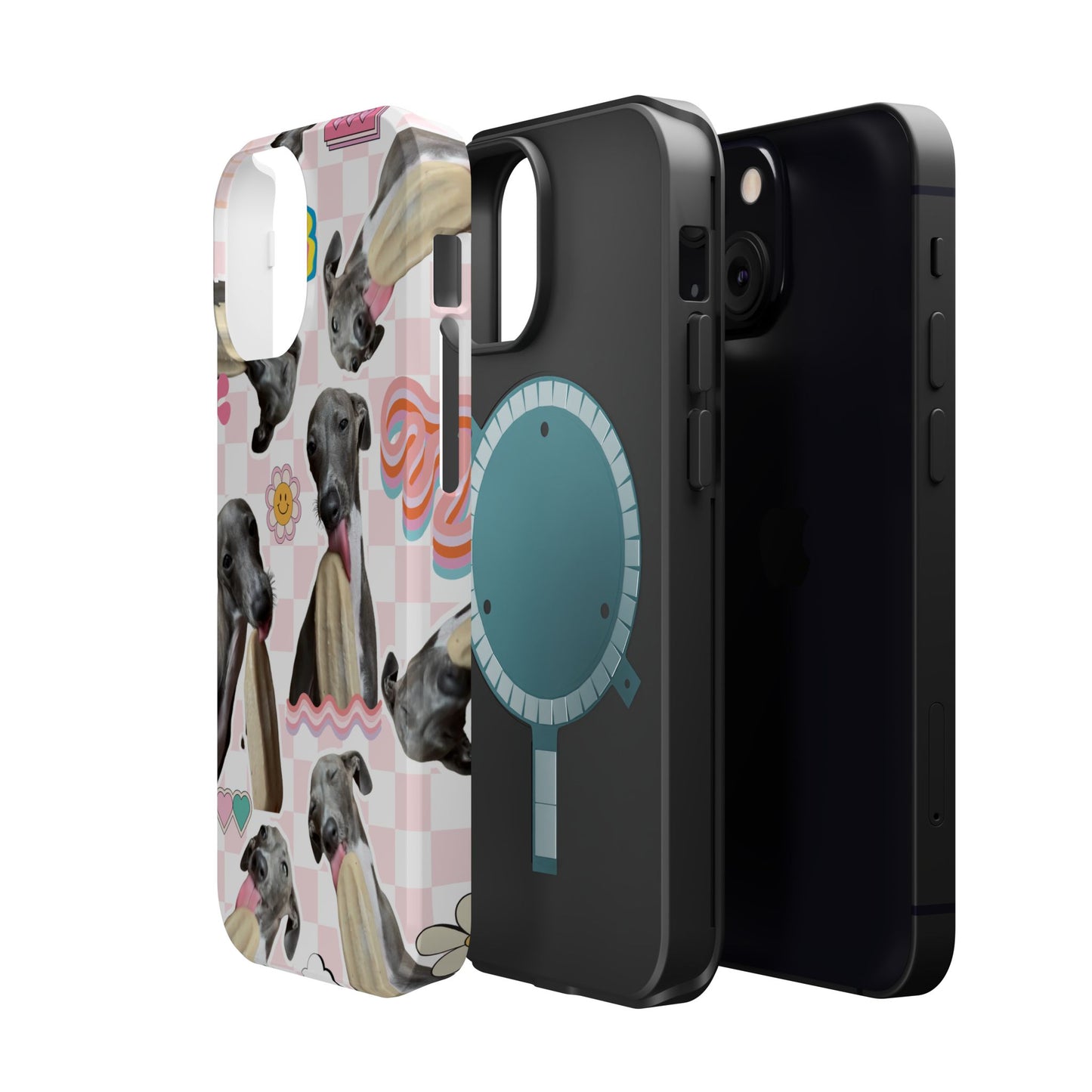 Cute Dog Magnet Phone Cases, Dog Lover Gift, Funny Animal Phone Cover, Pet Owner Accessories, Unique Phone Cases, Gifts for Animal Lovers