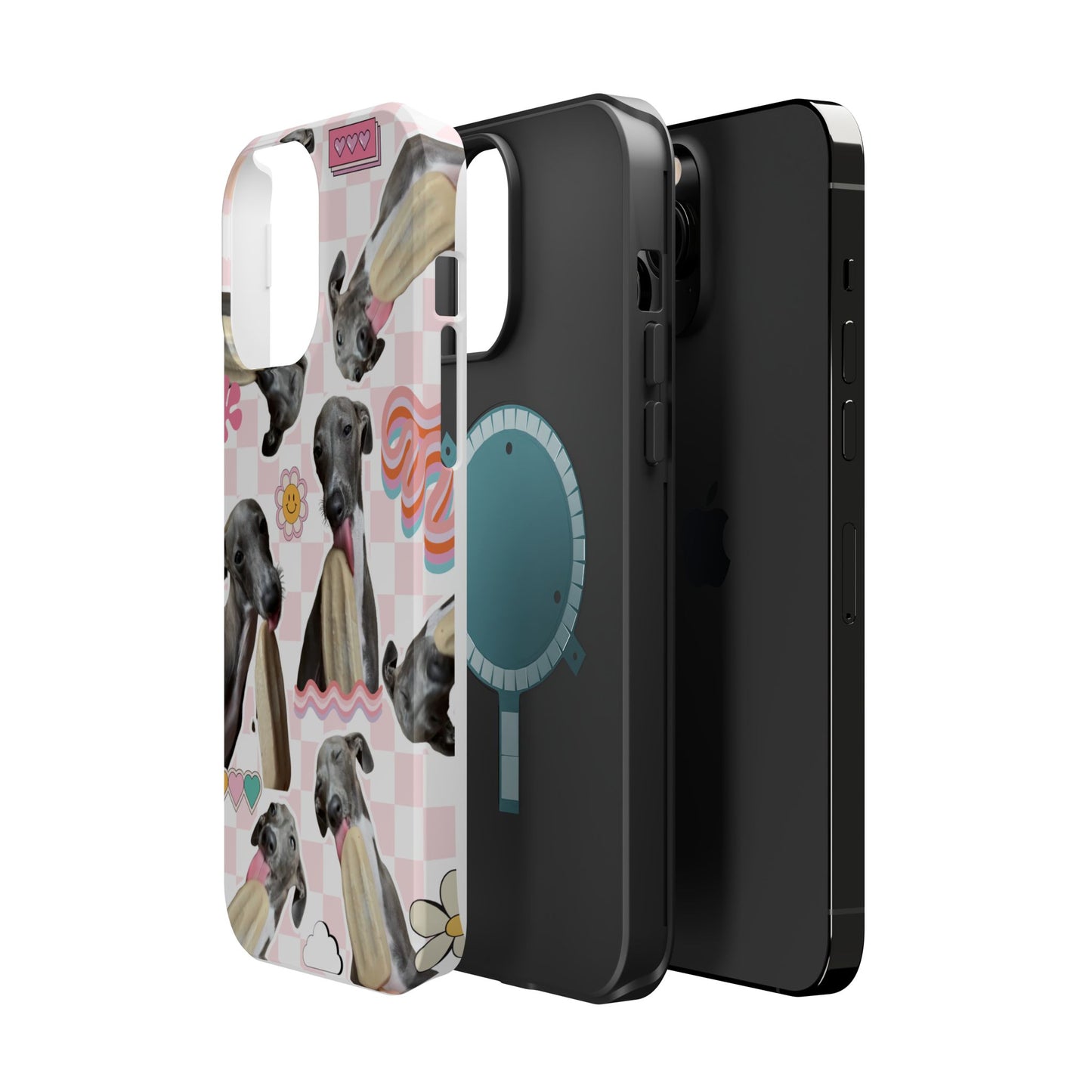 Cute Dog Magnet Phone Cases, Dog Lover Gift, Funny Animal Phone Cover, Pet Owner Accessories, Unique Phone Cases, Gifts for Animal Lovers