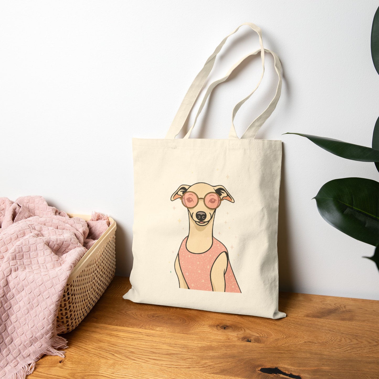 Stylish Dog Lover's Tote Bag, Cute Animal Gift, Eco-Friendly Shopping Bag, Reusable Everyday Tote, Pet Owner Accessory