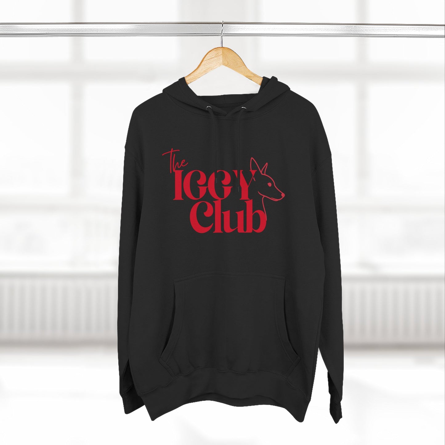 Icy Club Fleece Hoodie, Cozy Winter Apparel, Cute Animal Sweatshirt, Gift for Fox Lovers, Casual Outfit for Teens