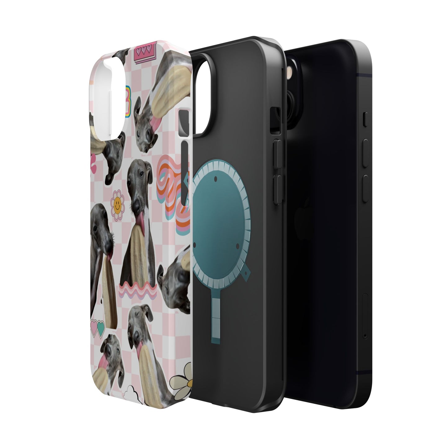 Cute Dog Magnet Phone Cases, Dog Lover Gift, Funny Animal Phone Cover, Pet Owner Accessories, Unique Phone Cases, Gifts for Animal Lovers
