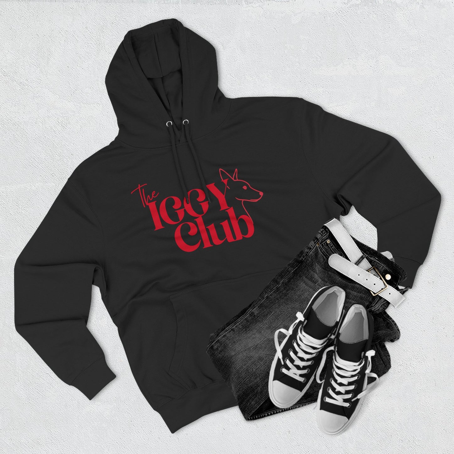 Icy Club Fleece Hoodie, Cozy Winter Apparel, Cute Animal Sweatshirt, Gift for Fox Lovers, Casual Outfit for Teens