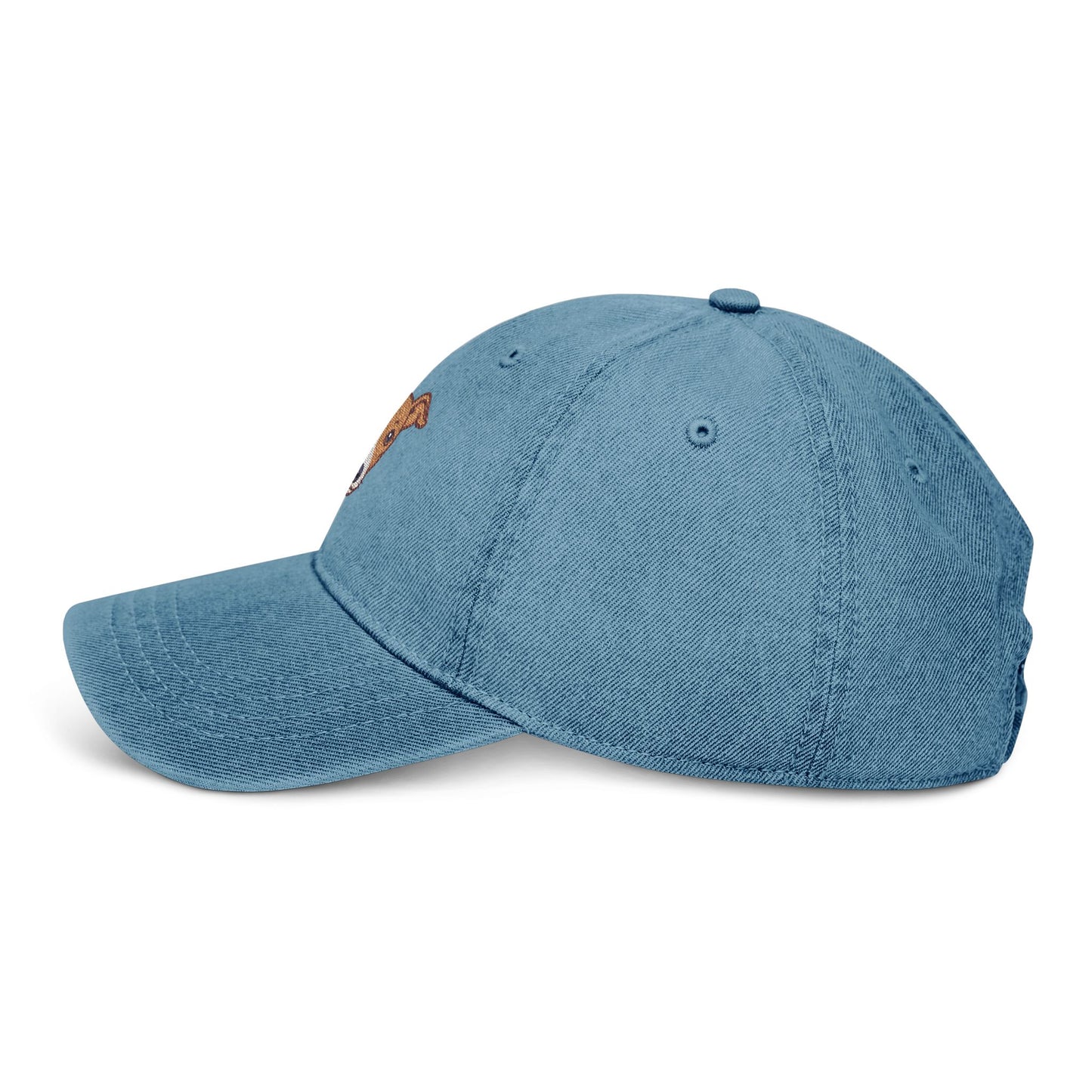 Embroidery Dog Hat | Cute Pet Lover Cap | Casual Denim Fashion | Great Gift for Dog Owners | Adjustable Summer Accessory