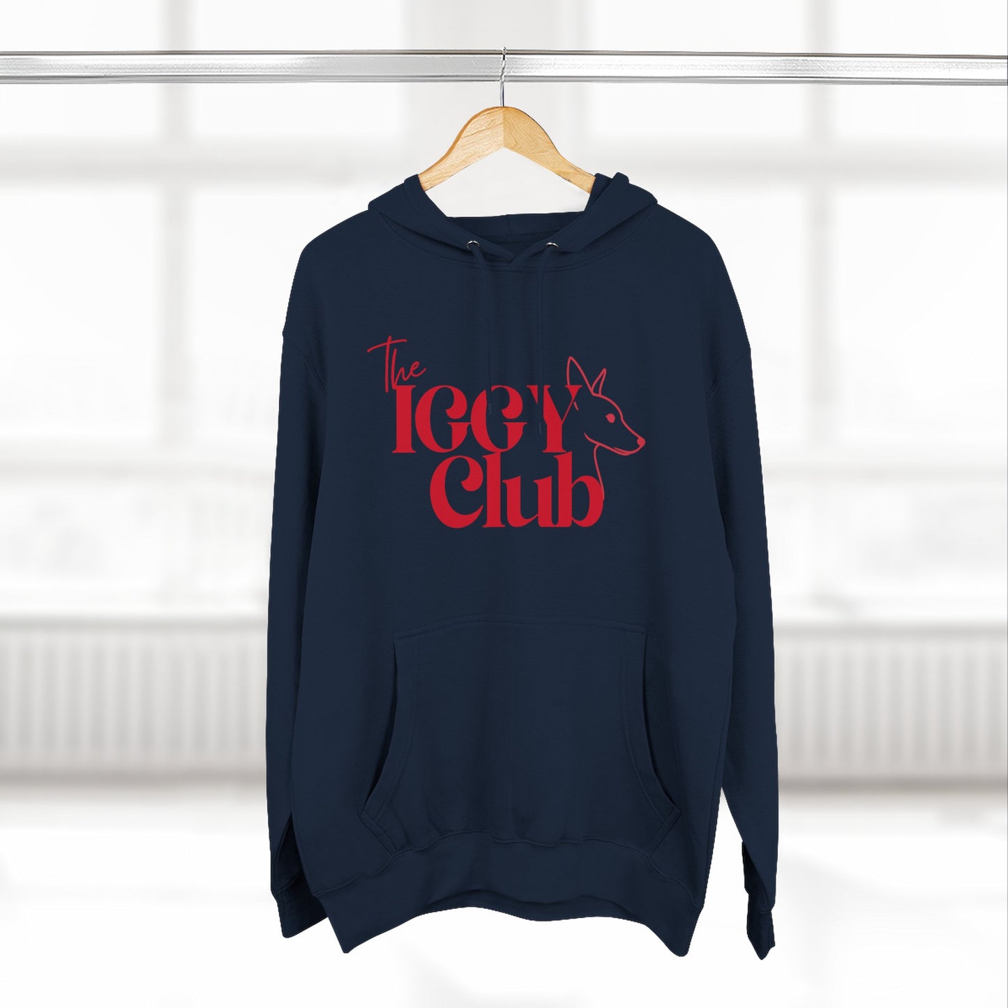 Icy Club Fleece Hoodie, Cozy Winter Apparel, Cute Animal Sweatshirt, Gift for Fox Lovers, Casual Outfit for Teens