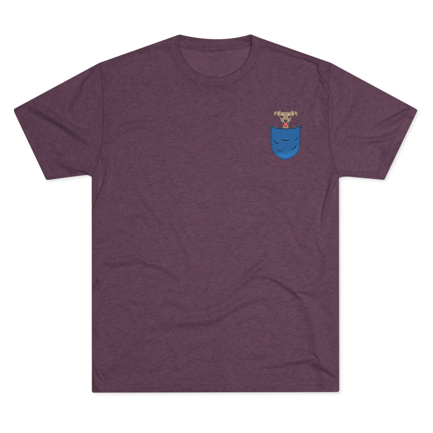 Playful Pocket Dog Tee - Cute Graphic T-Shirt, Unisex Crew Shirt, Casual Wear, Dog Lover Gift, Everyday Essentials