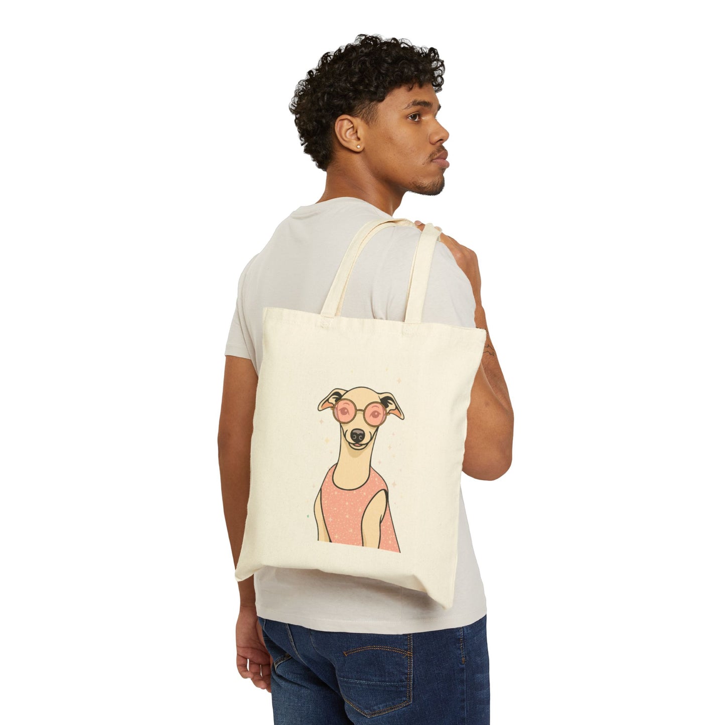 Stylish Dog Lover's Tote Bag, Cute Animal Gift, Eco-Friendly Shopping Bag, Reusable Everyday Tote, Pet Owner Accessory
