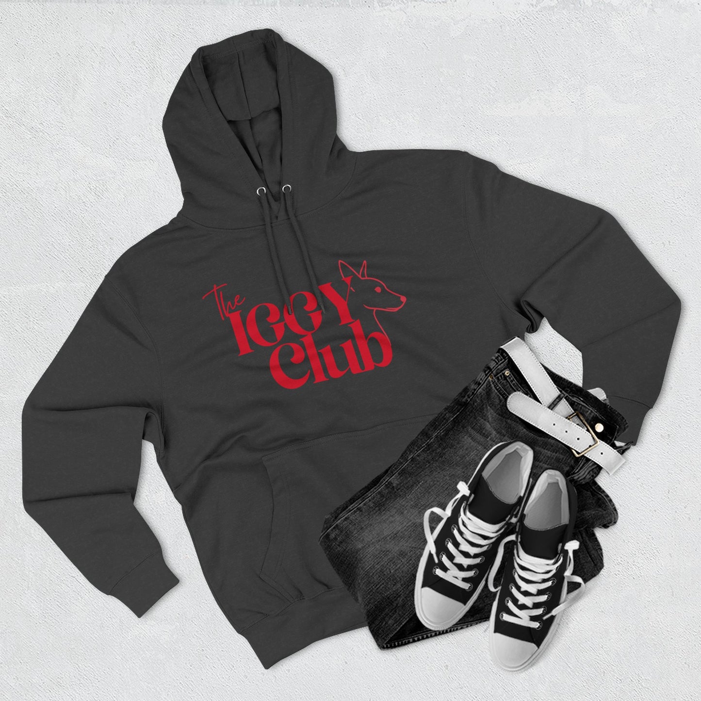 Icy Club Fleece Hoodie, Cozy Winter Apparel, Cute Animal Sweatshirt, Gift for Fox Lovers, Casual Outfit for Teens