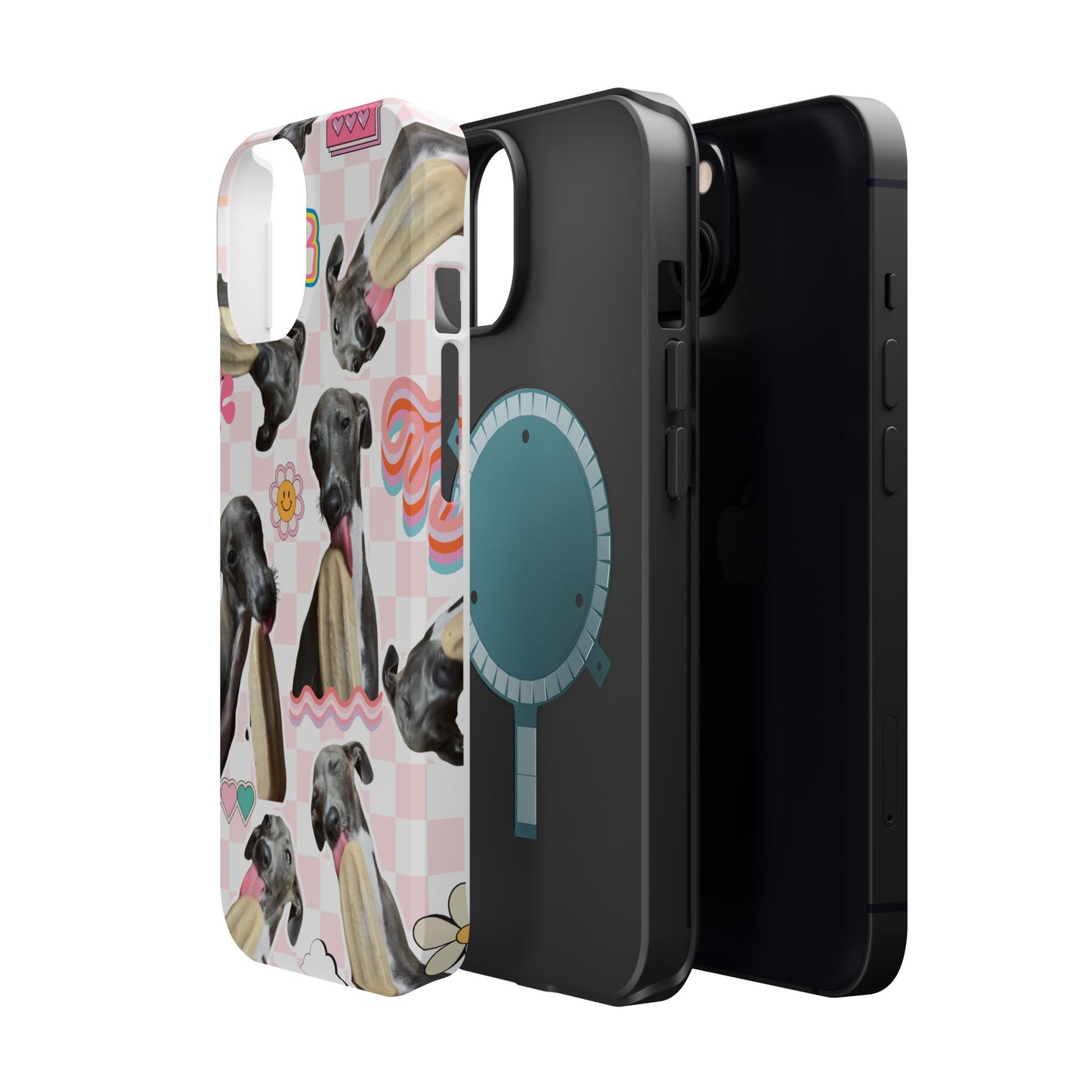 Cute Dog Magnet Phone Cases, Dog Lover Gift, Funny Animal Phone Cover, Pet Owner Accessories, Unique Phone Cases, Gifts for Animal Lovers