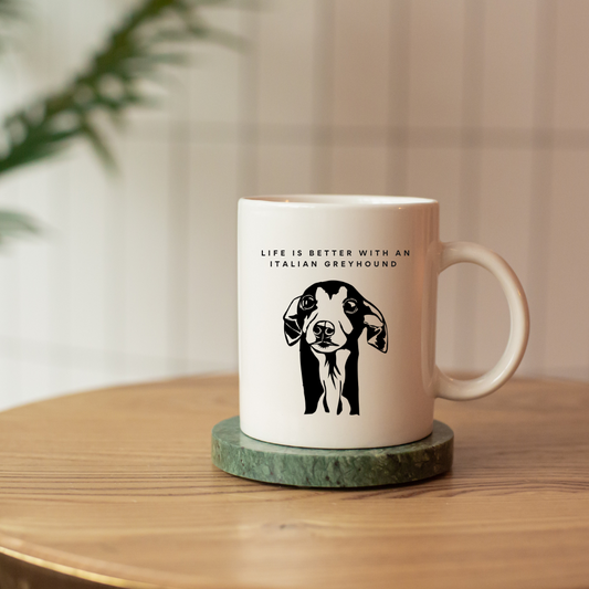 Italian Inspired Ceramic Mug, Funny Coffee Cup, Unique Gift for Coffee Lovers, Kitchen Decor, Home Office Essentials