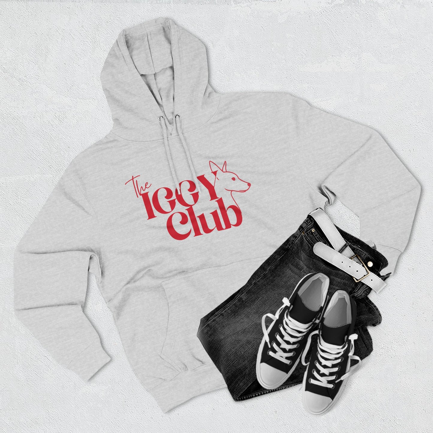 Icy Club Fleece Hoodie, Cozy Winter Apparel, Cute Animal Sweatshirt, Gift for Fox Lovers, Casual Outfit for Teens