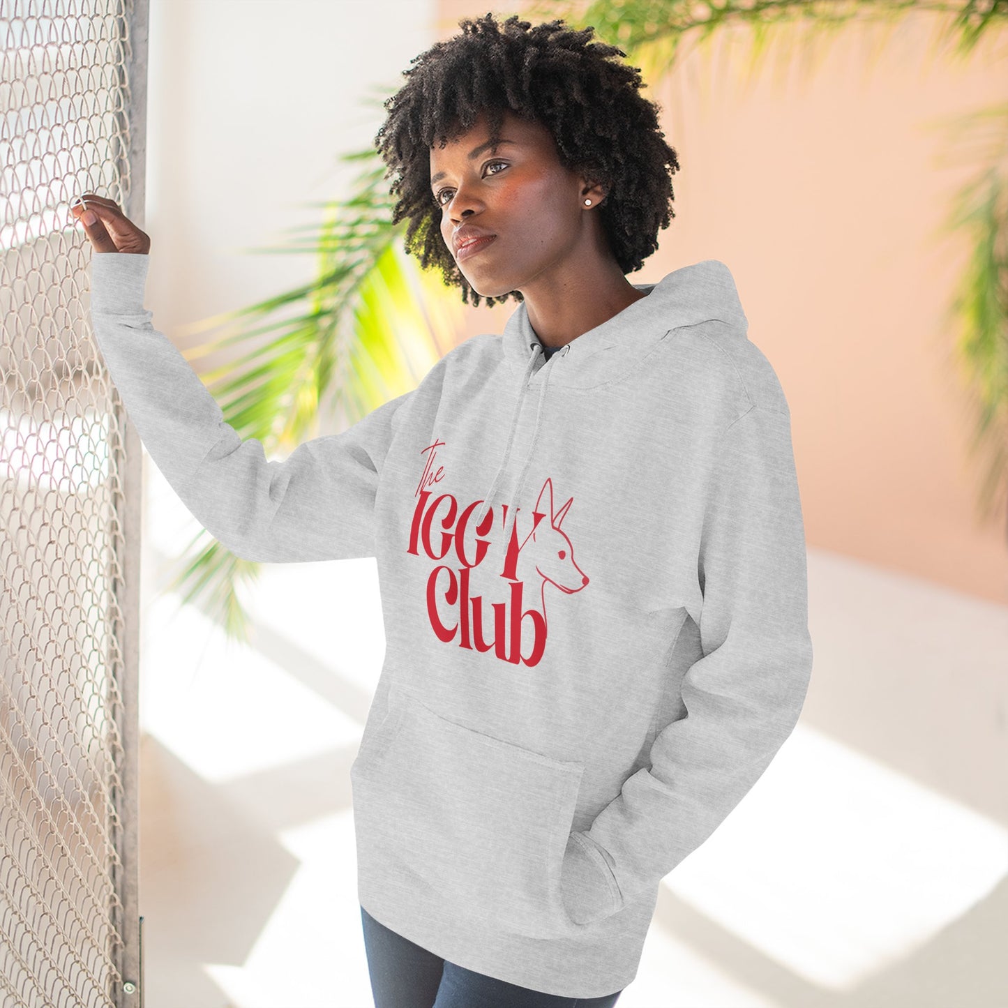 Icy Club Fleece Hoodie, Cozy Winter Apparel, Cute Animal Sweatshirt, Gift for Fox Lovers, Casual Outfit for Teens
