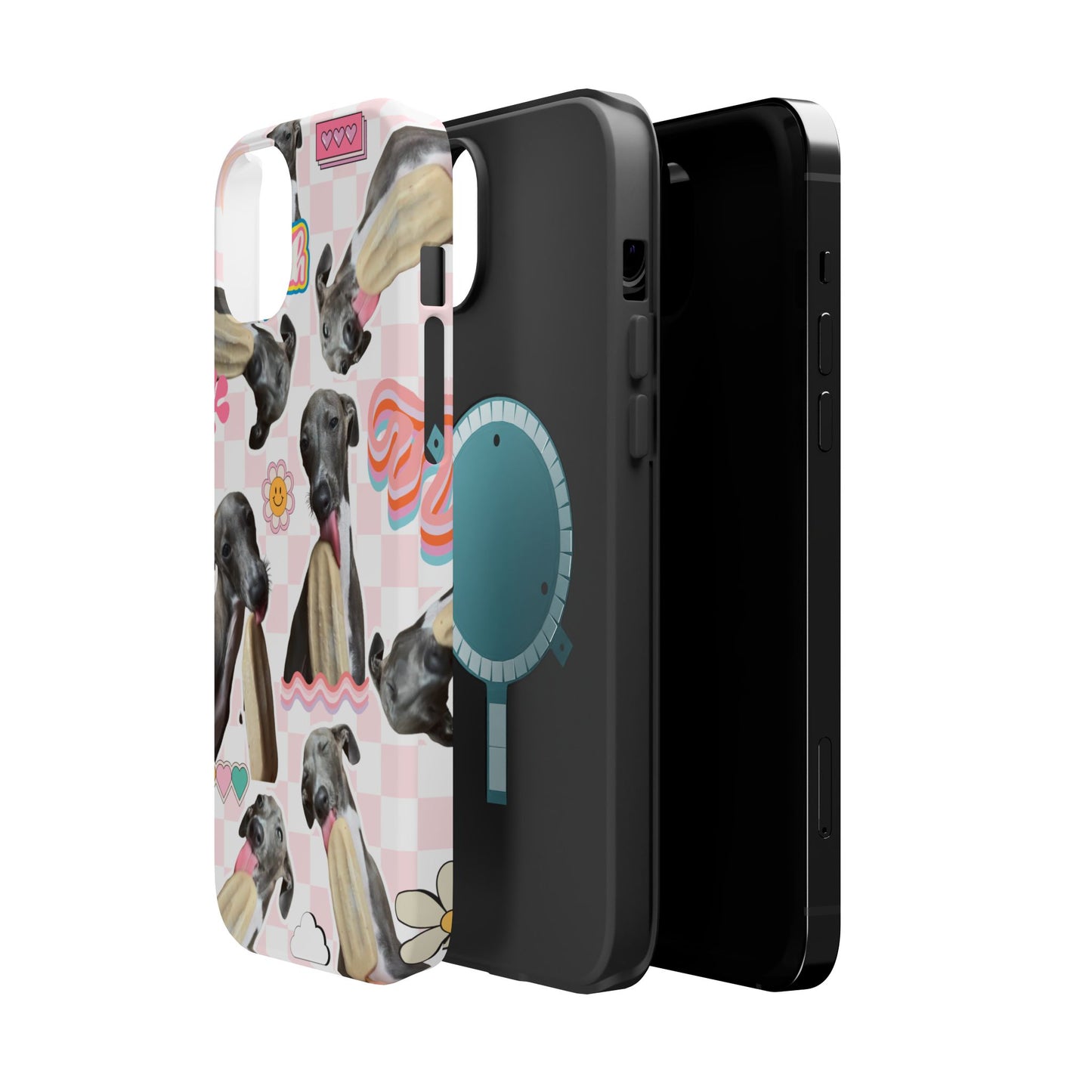 Cute Dog Magnet Phone Cases, Dog Lover Gift, Funny Animal Phone Cover, Pet Owner Accessories, Unique Phone Cases, Gifts for Animal Lovers