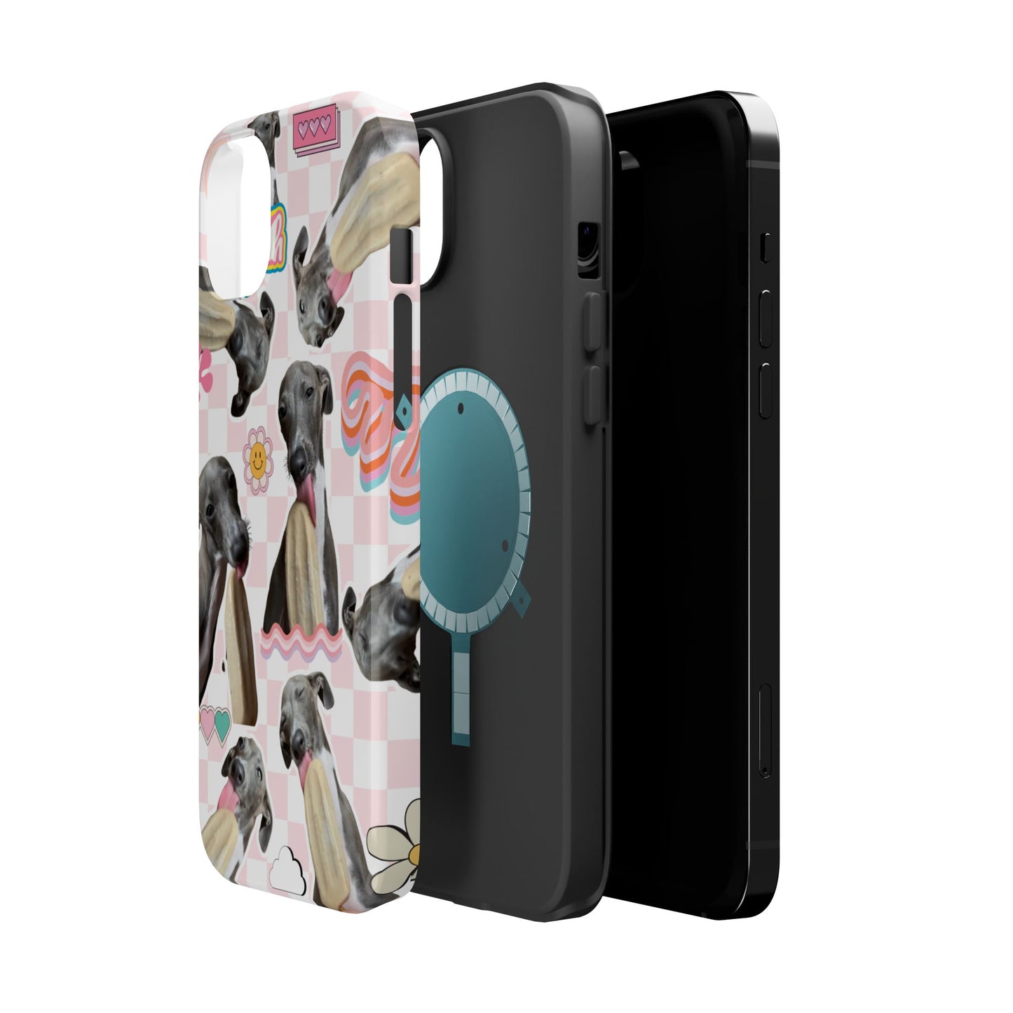 Cute Dog Magnet Phone Cases, Dog Lover Gift, Funny Animal Phone Cover, Pet Owner Accessories, Unique Phone Cases, Gifts for Animal Lovers