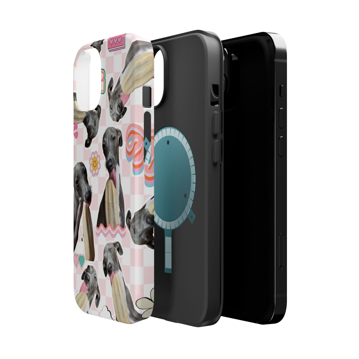 Cute Dog Magnet Phone Cases, Dog Lover Gift, Funny Animal Phone Cover, Pet Owner Accessories, Unique Phone Cases, Gifts for Animal Lovers