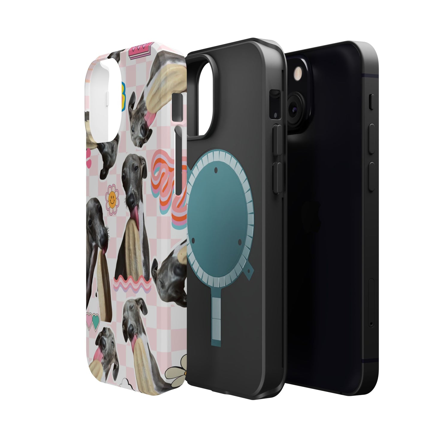 Cute Dog Magnet Phone Cases, Dog Lover Gift, Funny Animal Phone Cover, Pet Owner Accessories, Unique Phone Cases, Gifts for Animal Lovers