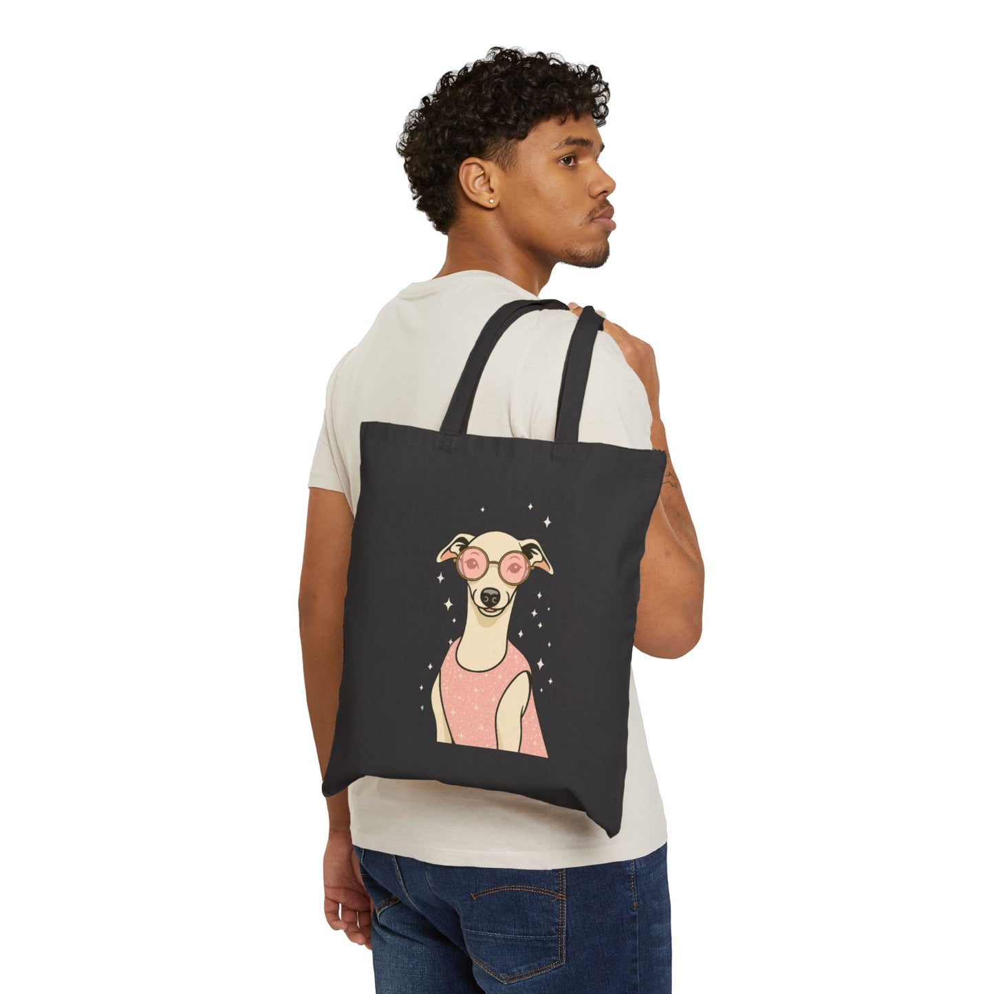 Stylish Dog Lover's Tote Bag, Cute Animal Gift, Eco-Friendly Shopping Bag, Reusable Everyday Tote, Pet Owner Accessory