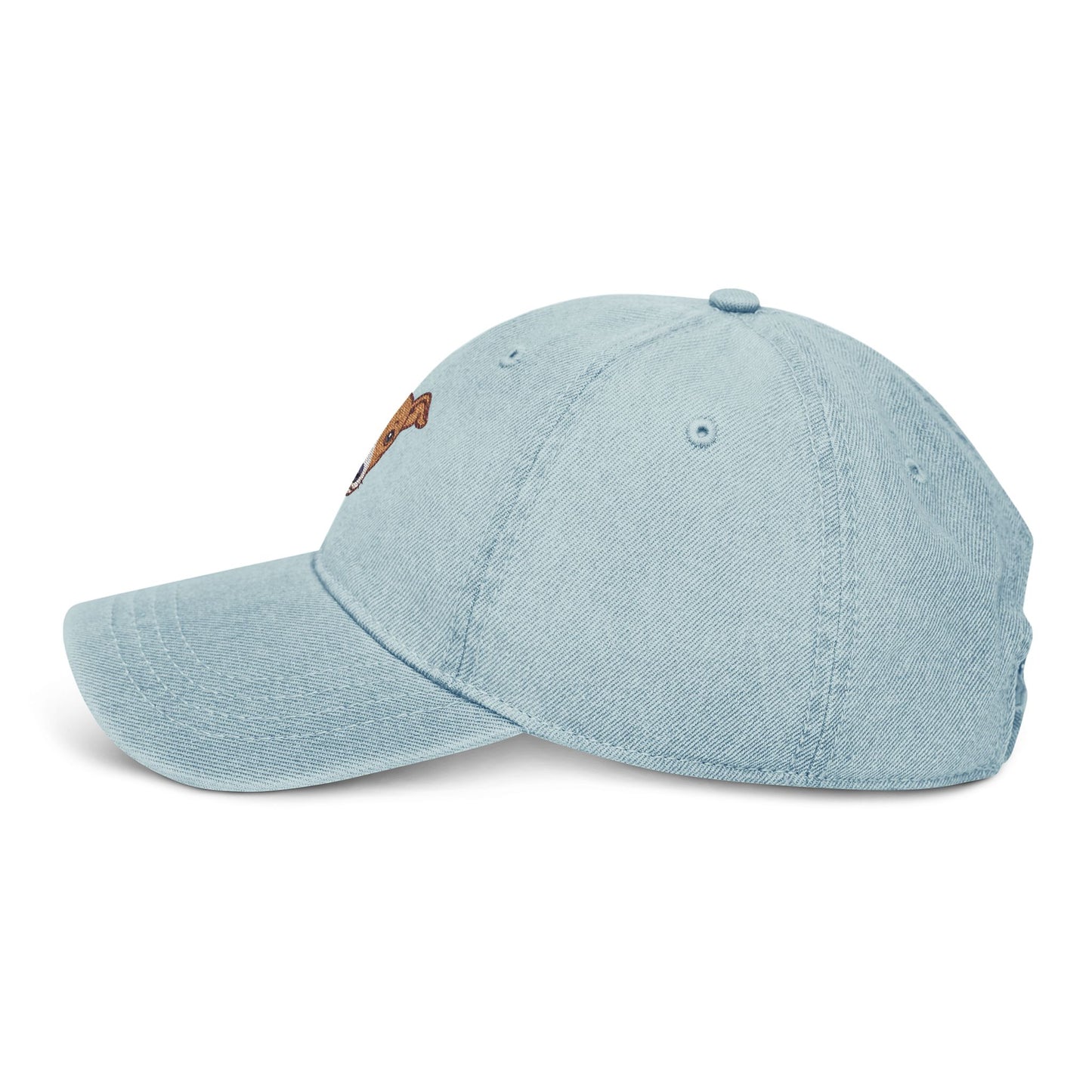 Embroidery Dog Hat | Cute Pet Lover Cap | Casual Denim Fashion | Great Gift for Dog Owners | Adjustable Summer Accessory