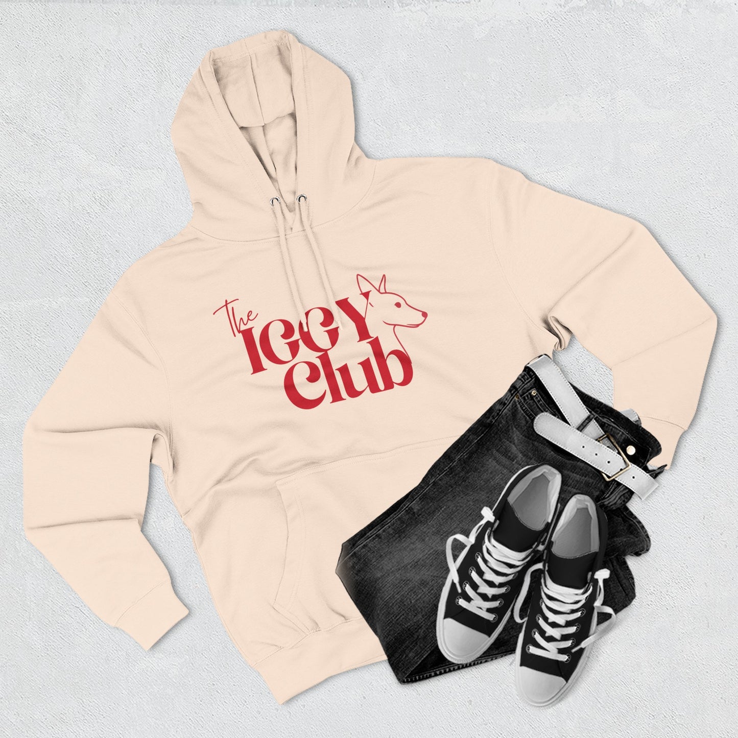 Icy Club Fleece Hoodie, Cozy Winter Apparel, Cute Animal Sweatshirt, Gift for Fox Lovers, Casual Outfit for Teens
