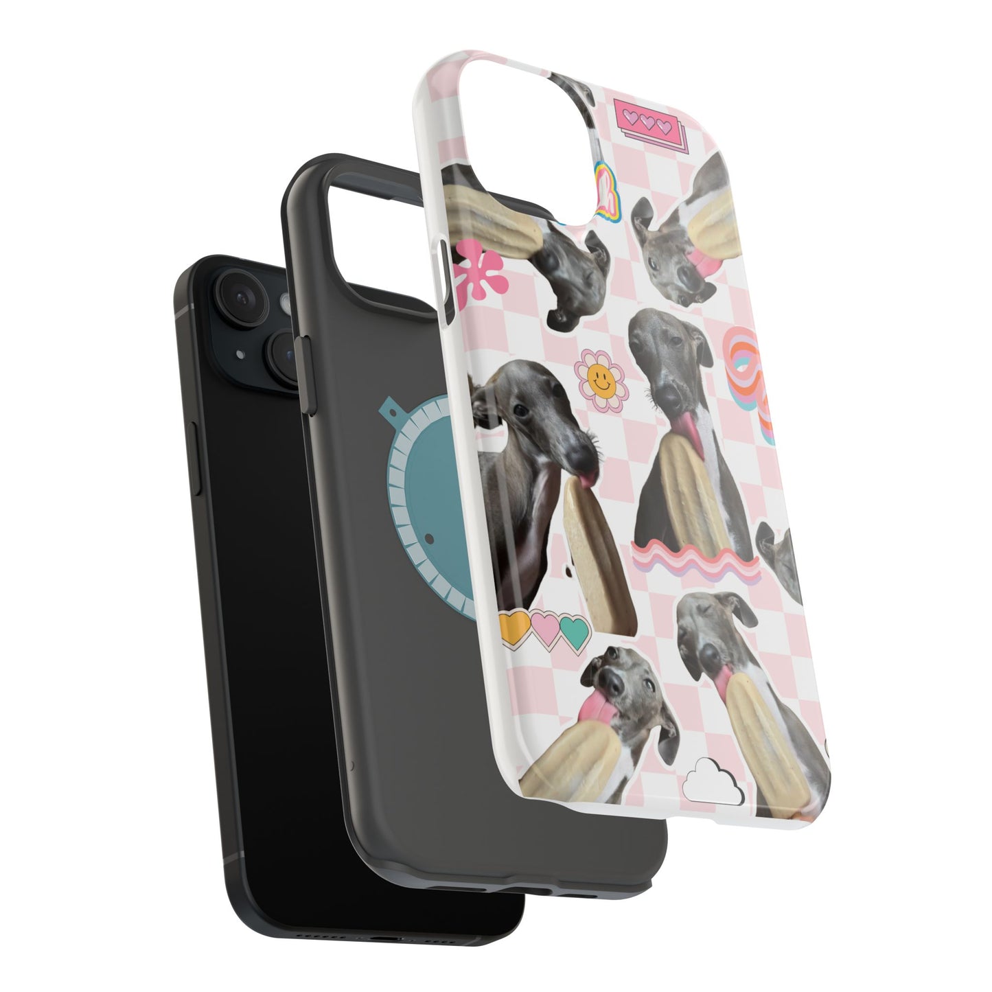Cute Dog Magnet Phone Cases, Dog Lover Gift, Funny Animal Phone Cover, Pet Owner Accessories, Unique Phone Cases, Gifts for Animal Lovers