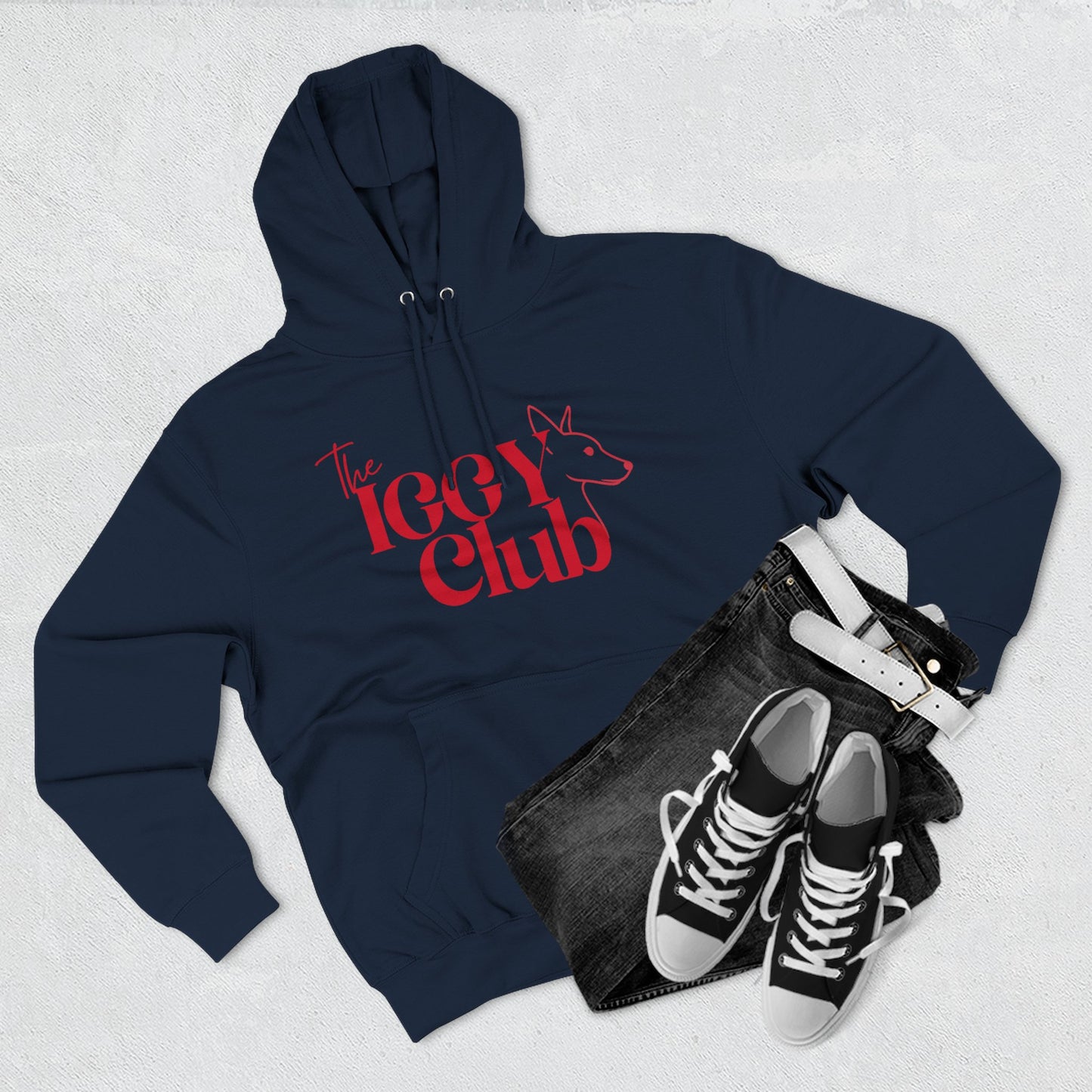 Icy Club Fleece Hoodie, Cozy Winter Apparel, Cute Animal Sweatshirt, Gift for Fox Lovers, Casual Outfit for Teens