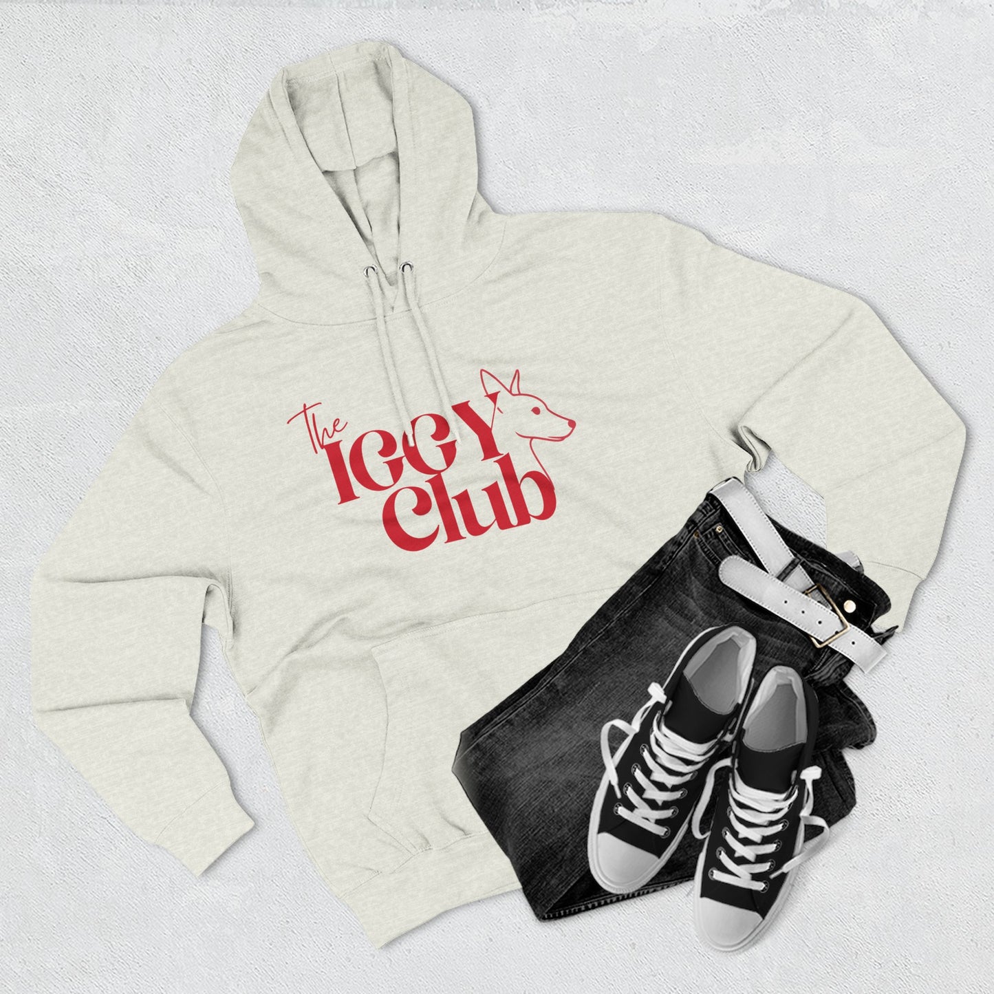 Icy Club Fleece Hoodie, Cozy Winter Apparel, Cute Animal Sweatshirt, Gift for Fox Lovers, Casual Outfit for Teens