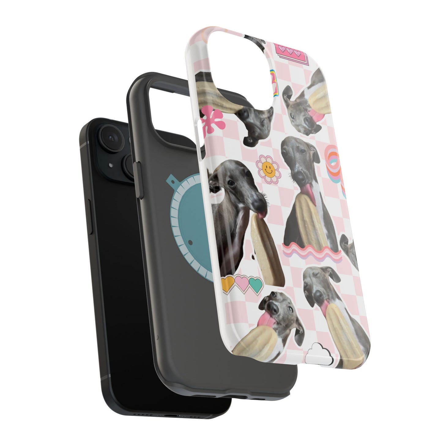 Cute Dog Magnet Phone Cases, Dog Lover Gift, Funny Animal Phone Cover, Pet Owner Accessories, Unique Phone Cases, Gifts for Animal Lovers